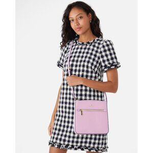 New Kate Spade Sadie North South Crossbody Berry Cream